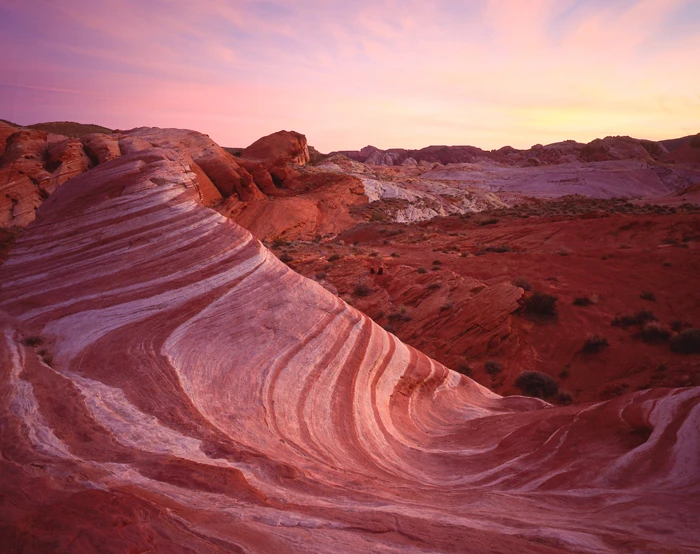 Rainbow Wave Valley of Fire, Nevada / Tirage Cibachrome