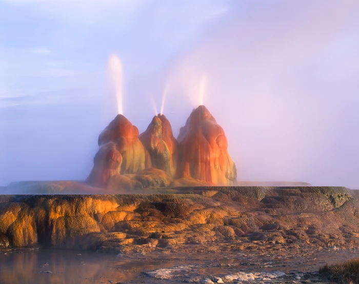 Fly Geyser Ranch, Nevada / Tirage Cibachrome