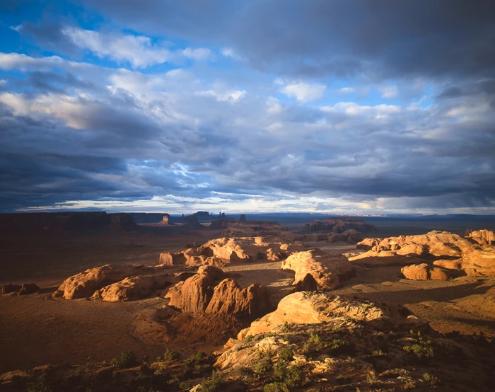 Hunt Mesa Monument Valley, Arizona / Tirage Cibachrome
