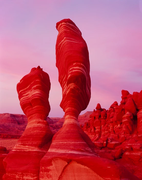 Ward Terrace, Moenkopi Plateau, Adeii Eechii Cliffs Sunset, Arizona / Tirage Cibachrome