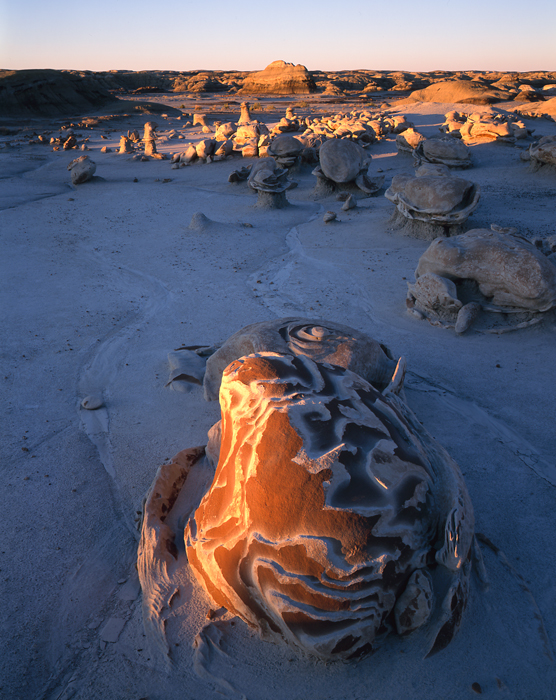 De Na Zin Eggs Shell Bisti Badlands, New Mexico - Tirage Cibachrome