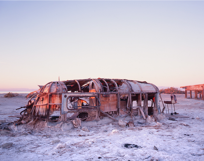 Bombay Beach Abandoned, Salton Sea, California - Tirage Cibachrome