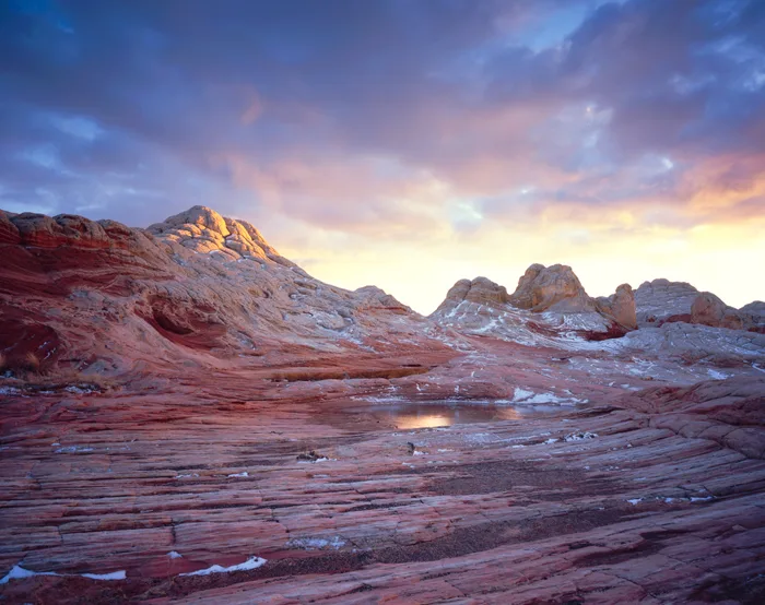 Snow and Pool, WhitePocket, Arizona